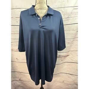 Tommy Armour XL Blue Dri-Logic Performance Golf Polo‎ Shirt Mens